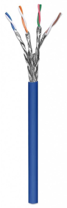 IC INTRACOM BOBINA CAT 6A  SFTP 305M SOLIDA AZUL Intellinet Bobina de Cable Cat6a FTP, 305 Metros, Azul AZUL