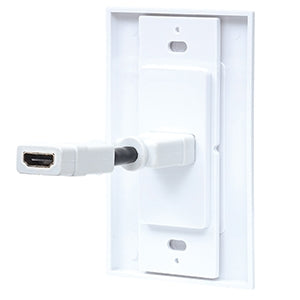 IC INTRACOM COPLE HDMI BLANCO CON FACEPLATE 1 PUERTO Manhattan Placa para Pared Intellinet, HDMI 1 Salida, Blanco 1 PUERTO