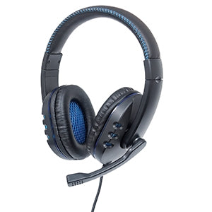 INTRACOM AUDIFONO C/MICROFONO USB GAMING . Auriculares de Gaming Manhattan Cableado Sobre la cabeza Estéreo - Negro, Azul - Binaural - Circumaural - 32Ohm - 20Hz a 20kHz - 180cm Cable - Omnidireccional Micrófono - USB Tipo A .