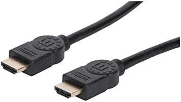 INTRACOM CABLE HDMI 2.1 8K M-M 2.0M . Cable HDMI Manhattan con Ethernet, 8K@60Hz (velocidad ultra alta), 2m, macho a macho, negro .