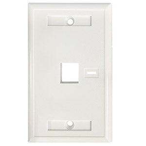 IC INTRACOM TAPA DE PARED FACEPLATE PLACA 1 PUERTO PERFORACION PARA ETIQUETA TAPA DE PARED FACEPLATE PLACA 1 PUERTO PERFORACION PARA ETIQUETA