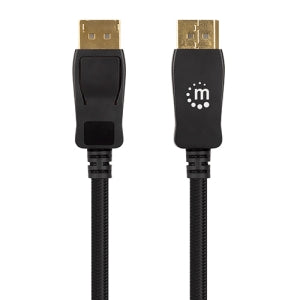 INTRACOM CABLE DISPLAYPORT 1.0M 8K M-M N EGRO 8K60HZ 4K120HZ Manhattan cable 1.0M 8K DisplayPort 1 m Negro EGRO 8K60HZ 4K120HZ