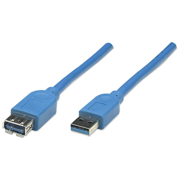 INTRACOM CABLE USB V3.0 EXT. 2.0M AZUL . CABLE USB V3.0 EXT. 2.0M AZUL .