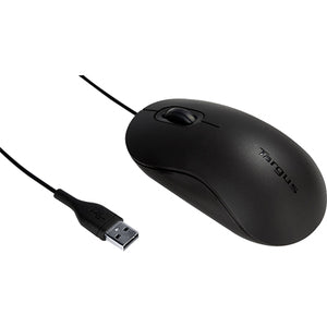 TARGUS MOUSE OPTICO USB 5FT DISE1NO ERGONOMICO Y AMBIDIESTRO Mouse Targus Óptico AMU81USZ, Alámbrico, USB, 1000DPI, Negro ERGONÓMICO Y AMBIDIESTRO