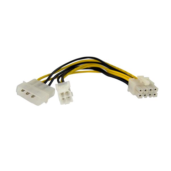 STARTECH CONSIG CABLE ADAPTADOR ALIMENTACION 0.15M EPS 4 PIN Y LP4 A 8 PINES . StarTech.com Adaptador de Corriente EPS de 4-pin a 8-pin de 6', Macho - Hembra, 15cm 0.15M EPS 4 PIN Y LP4 A 8 PINES .