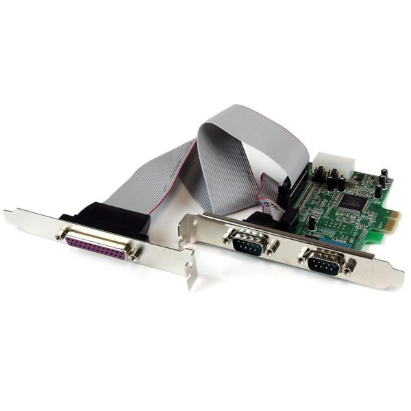 STARTECH CONSIG TARJETA ADAPTADORA PCI EXPRESS 2 PUERTOS SERIAL 1 PARALELO RS23. StarTech.com Tarjeta PCI Express PEX2S5531P, Alámbrico, 1.5 Mbit/s, con 2 Puertos Serial y 1 Puerto Paralelo 2 PUERTOS SERIAL 1 PARALELO RS23.