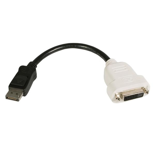 STARTECH CONSIG CABLE ADAPTADOR 0.12M VIDEO DP DISPLAYPORT A DVI 1920X1200  . StarTech.com Cable DisplayPort Macho - DVI-I Hembra, 24cm, Negro DP DISPLAYPORT A DVI 1920X1200  .