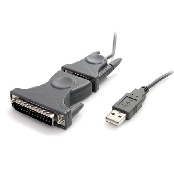 STARTECH CONSIG CABLE ADAPTADOR DE 0.9M USB A SERIAL SERIE DB9 DB25 RS232 StarTech.com Cable USB 2.0 Macho - DB9 Macho, 90cm, Gris SERIAL SERIE DB9 DB25 RS232
