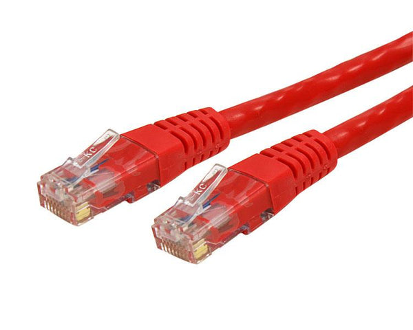 STARTECH CONSIG CABLE 91CM RED UTP RJ45 CAT6 ETHERNET GIGABIT MOLDEADO ROJO  . StarTech.com Cable Patch Cat6 UTP Moldeado, RJ-45 Macho - RJ-45 Macho, 90cm, Rojo ETHERNET GIGABIT MOLDEADO ROJO  .