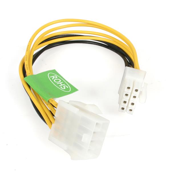STARTECH CONSIG CABLE DE EXTENSION EPS 20CM 8 PIN DE ALIMENTACION FUENTE ATX  . StarTech.com Cable de Poder ATX Macho - Hembra (8-pin), 20cm PIN DE ALIMENTACION FUENTE ATX  .