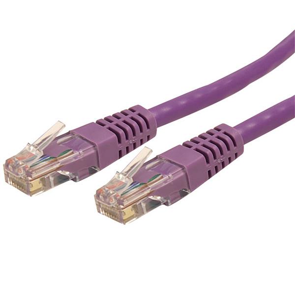 STARTECH CONSIG CABLE 3M GIGABIT ETHERNET RED CAT6 UTP RJ45 MOLDEADO MORADO   . StarTech.com Cable Patch Cat6 UTP Moldeado RJ-45 Macho - RJ-45 Macho, 3 Metros, Morado CAT6 UTP RJ45 MOLDEADO MORADO   .
