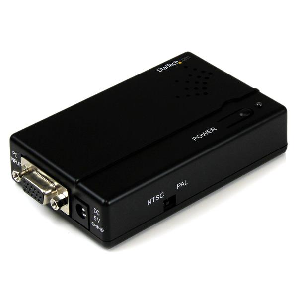 STARTECH CONSIG ADAPTADOR CONVERTIDOR DE VIDEO VGA A S-VIDEO VIDEO COMPUESTO StarTech.com Adaptador VGA Hembra - S-Video/RCA Hembra, Negro VGA A S-VIDEO VIDEO COMPUESTO
