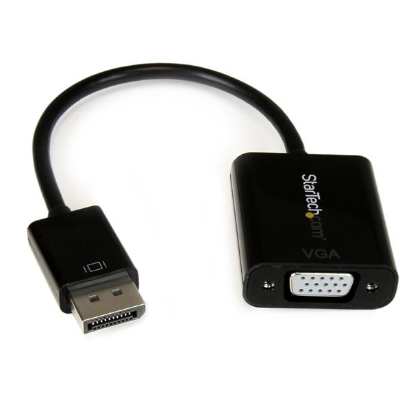STARTECH CONSIG ADAPTADOR CONVERTIDOR DISPLAYPORT 1.2 A VGA DP HD15 Startech.com Adaptador Convertidor DisplayPort Macho - VGA Hembra, 10cm, Negro DISPLAYPORT 1.2 A VGA DP HD15