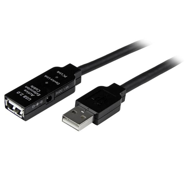 STARTECH CONSIG CABLE USB 2.0 DE EXTENSION ALARGADOR ACTIVO DE 5M M A H    . StarTech.com Cable USB 2.0 de Extensión Alargador Activo, USB A Macho - USB A Hembra, 5 Metros, Negro ALARGADOR ACTIVO DE 5M M A H    .
