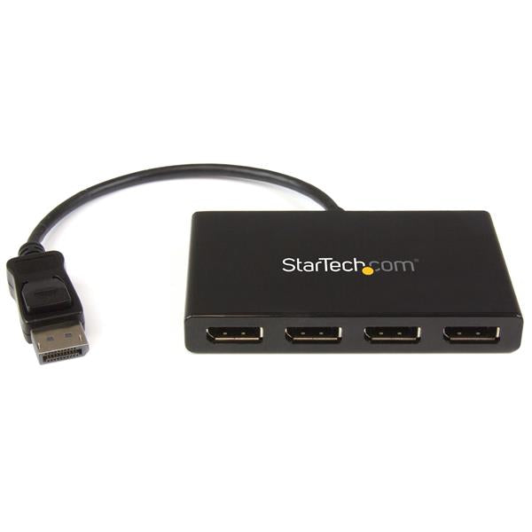 STARTECH CONSIG SPLITTER DIVISOR DP 1.2 A 4 PUERTOS DISPLAYPORT HUB MST StarTech.com Splitter Multiplicador DisplayPort 1.2 - 4x DisplayPort, Negro A 4 PUERTOS DISPLAYPORT HUB MST