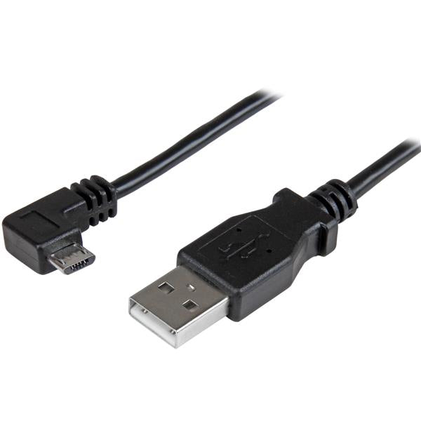 STARTECH CONSIG CABLE DE 1M MICRO USB CONECTOR ACODADO A LA DERECHA StarTech.com Cable Micro USB con Ángulo Derecho, 1 Metro, Negro ACODADO A LA DERECHA
