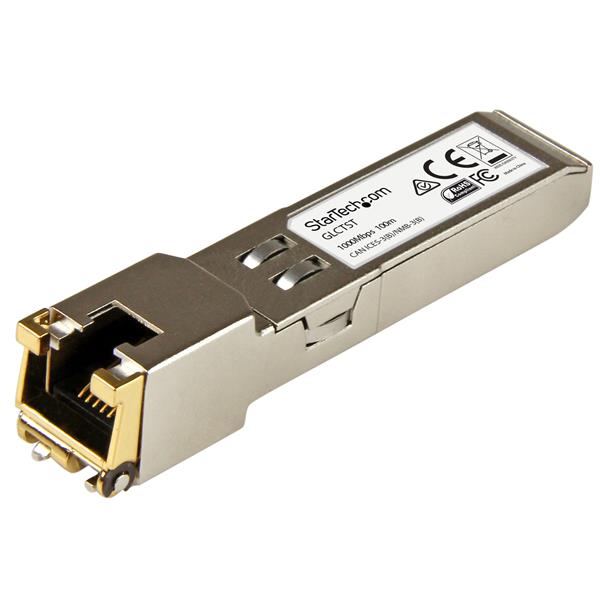 STARTECH CONSIG MODULO SFP RJ45 GIGABIT COBRE COMPATIBLE CON CISCO GLC-T StarTech.com Módulo Transceptor SFP RJ-45 Gigabit de Cobre, 100m, 1000 Mbit/s, para Cisco GLC-T COMPATIBLE CON CISCO GLC-T