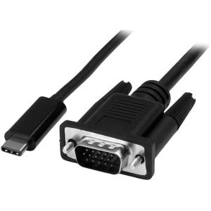 STARTECH CONSIG CABLE ADAPTADOR CONVERTIDOR USB-C A VGA 2M 1920X1200        . StarTech.com Cable USB C Macho - VGA (D-Sub) Macho, 2 Metros, Negro USB-C A VGA 2M 1920X1200        .