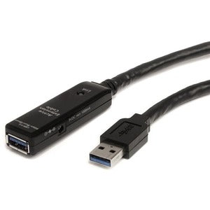 STARTECH CONSIG CABLE 10M EXTENSOR USB 3.0 ALARGADOR Cable Extensor StarTech.com USB3AAEXT10M - USB 3.0 - 10m - Macho a Hembra - Negro ALARGADOR