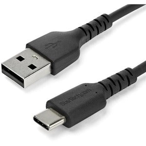 STARTECH CONSIG CABLE USB 2.0 A USB-C DE 2 M NEGRO - CON FIBRA ARAMIDA Cable USB StarTech.com RUSB2AC2MB - USB 2.0 a USB-C - 2 Mts - Fibra Aramida - Negro NEGRO - CON FIBRA ARAMIDA
