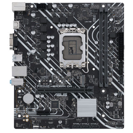 Tarjeta Madre Asus PRIME H610M-K D4-CSM 2xDDR4 64GB 3200Mhz HDMI VGA PCIe 4.0 M.2 S 1700 12th 13th 14th Gen mATX