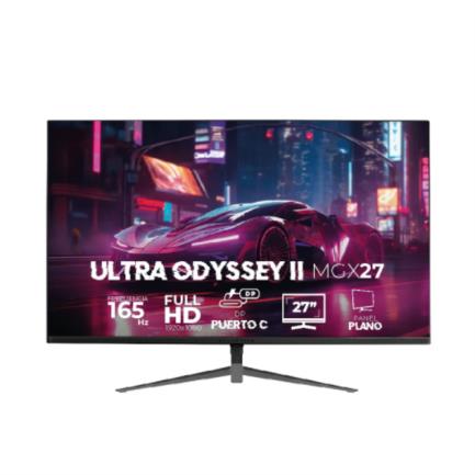 Monitor Gamer Balam Rush 27" Plano Ultra Odyssey II MGX27 FHD 1920x1080 VA 165Hz 1ms HDMI/DP/USB-C 15W/3.5mm Negro