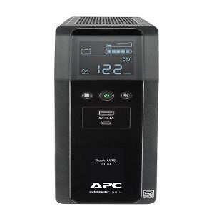 SCHNEIDER CORP. APC BACK-UPS BR 1100VA 120 V . No Break APC BR1100M2-LM Back UPS PRO BR Línea Interactiva, 600W, 1100VA, 88 - 147V, Salida 120V, 10 Contactos .