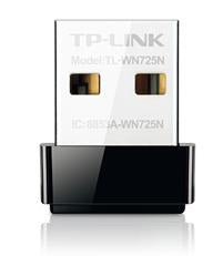 TP-LINK ADAPTADOR USB NANO INALAM N 150MBPS TP-Link Adaptador de Red USB TL-WN725N, Inalámbrico, 2.4 - 2.4835GHz 150MBPS