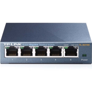 TP-LINK SWITCH DE ESCRITORIO CON 5PTOS GIGABIT SIN ADMINISTRACION Switch TP-Link Gigabit Ethernet TL-SG105, 10/100/1000Mbps, 5 Puertos - No Administrable 5PTOS GIGABIT  SIN ADMINISTRACION