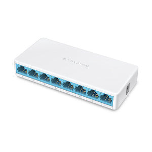 TP-LINK MERCUSYS SWITCH MERCUSYS DE ESCRITORIO DE 8 PUERTOS DE 10/100MBPS Switch Mercusys Fast Ethernet MS108, 8 Puertos 10/100Mbps, 1.6 Gbit/s - Gestionado DE 8 PUERTOS DE 10/100MBPS