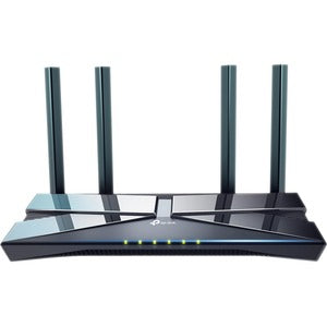 TP-LINK ROUTER GIGABIT WI-FI 6.1000MBPS 4 PTS LAN.1 PTO WAN Router TP-Link AX1500 Archer AX10, Inalámbrico, 1500 Mbit/s, 4x RJ-45, 2.4/5GHz, con 4 Antenas Externa ? ¡Optimizado para Gaming!  4 PTS LAN 1 PTO WAN
