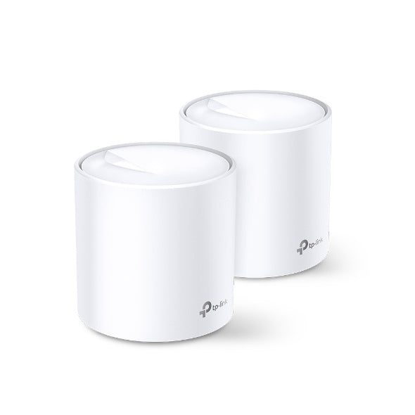 TP-LINK AX1800 WHOLE HOME MESH WI-FI 6 SYSTEM Router TP-Link con Sistema de Red Wi-Fi en Malla DECO X20, 1201Mbit/s, 2.4/5GHz, 4 Antenas Internas - 2 Piezas SYSTEM