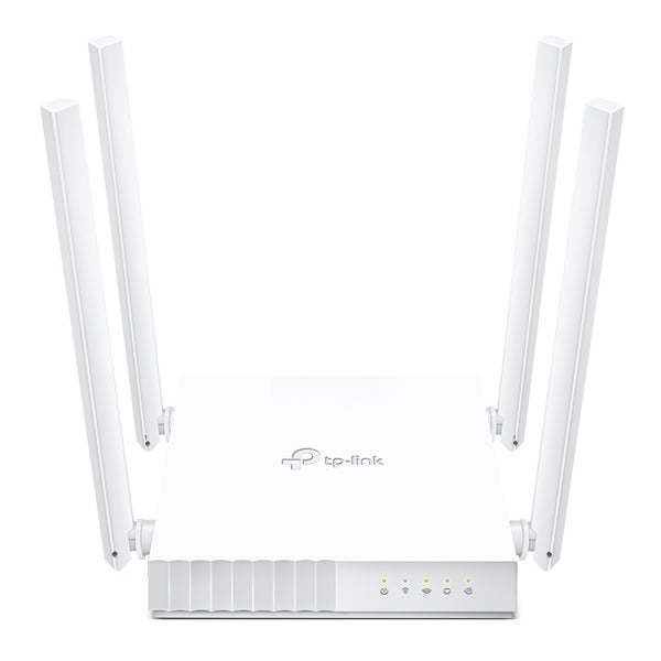 TP-LINK ROUTER WI-FI DE DOBLE BANDA AC7 50 Router TP-Link Ethernet Firewall ARCHER C24, Inalámbrico, 433Mbit/s, 5x RJ-45, 2.4/5GHz, 4 Antenas Externas 50