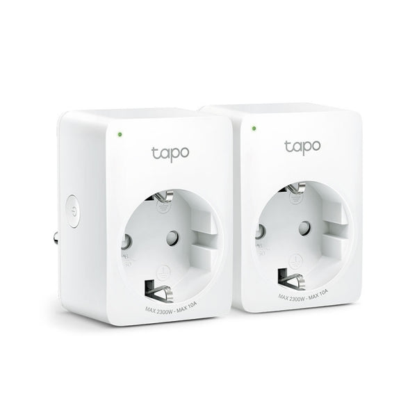 TP-LINK MINI CONTACTO DE WI-FI INTELIGE NTE 2 PIEZAS Smart Plug TP-Link  Tapo P100, WiFi, 1 Conector, 2990W, 10A, Blanco, 2 Piezas NTE 2 PIEZAS