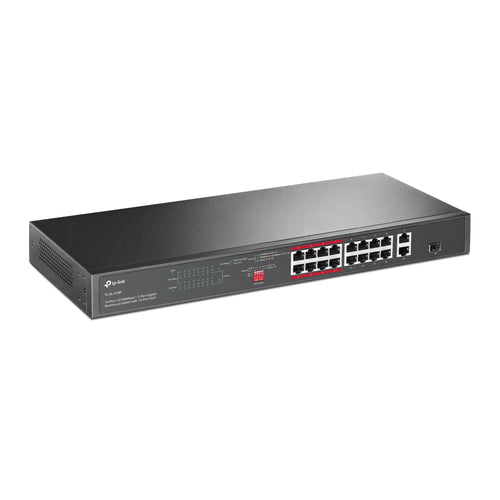 TP-LINK SWITCH PARA MONTAJE EN RACK DE 16 PUERTOS POE 10 100 MBPS SWITCH PARA MONTAJE EN RACK DE 16 PUERTOS POE 10 100 MBPS