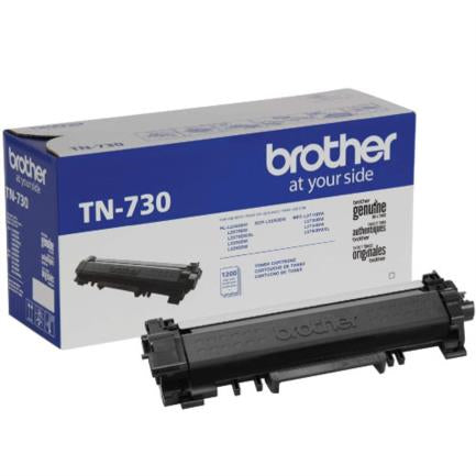 Tóner Brother TN730 Rendimiento Estándar 1200 Páginas Color Negro