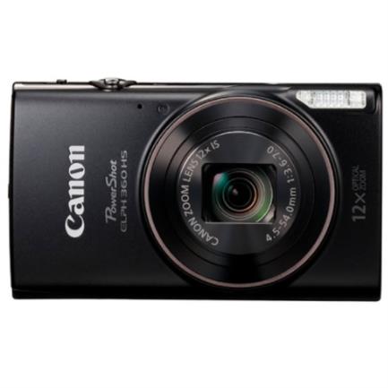 Cámara Canon PowerShot ELPH 360 HS 20.2MP FHD 1080p Zoom 12x Color Negro