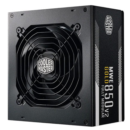 Fuente de Poder Cooler Master MWE Gold V2 850W ATX 3.0 12V 80 Plus Gold 24 Pin PCIe 5.0 Full Modular Negro