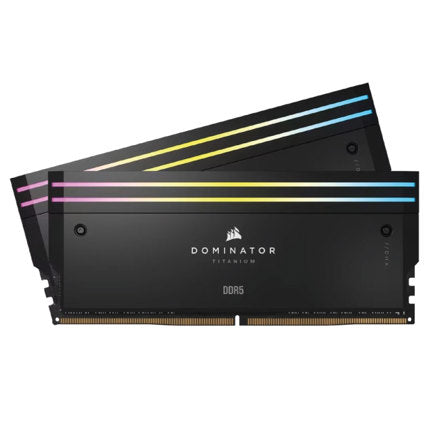 Memoria RAM Corsair Dominator Titanium RGB 48GB (2x24GB) 7000Mhz DDR5 UDIMM XMP Color Negro CL36