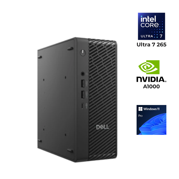 Computadora De Escritorio DELL PRO MAX MFF, Intel Core Ultra 7 265, 16GB RAM, 512GB SSD, Tarjeta de Video A1000, Windows 11 Pro