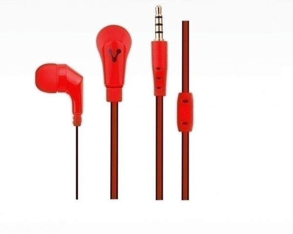 VORAGO EP-103 AUDIFONOS VORAGO EP-103 ROJO 3.5MM                      . Audífonos Vorago Ep-103 Rojo 3.5Mm - Binaural - Intrauditivo ROJO 3.5MM                      .