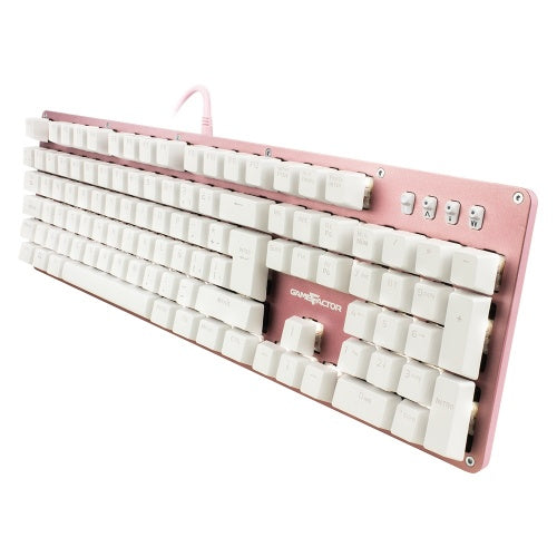 VORAGO ACCS TECLADO MECANICO GAME FACTOR KBG400 SWITCH RED USB ROSA Teclado Gaming Vorago Game Factor KBG400 - Cable Conectividad - USB Interfaz - Español - QWERTY Diseño - Rosa - Mecánico Llave de contacto - 104 Tecla - Windows  KBG400  SWITCH RED  USB
