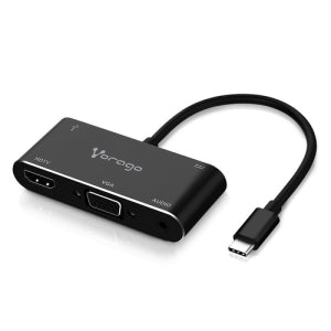 VORAGO CONVERTIDOR VORAGO 5EN1 ADP-350 USB TIPO C A HDMIVGAUSB 3.0JACK CONVERTIDOR VORAGO 5EN1 ADP-350 USB TIPO C A HDMI VGA USB 3.0 JACK