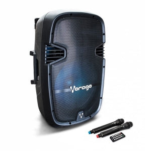 VORAGO BAFLE VORAGO KSP-500 NEGRO 15IN BT 2 MICROFONOS RECARGABLE C/TRIPI BAFLE VORAGO KSP-500 NEGRO 15IN BT 2 MICROFONOS RECARGABLE C/TRIPI