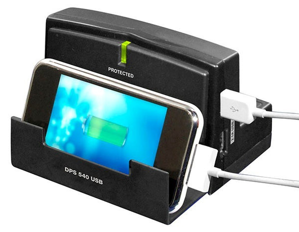ESTACION DE CARGA DPS-540 USB IPAD / TABLET 3 CONTACTOS 2 USB