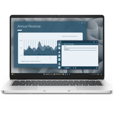 Laptop Dell Pro 14Touch AMD RYZEN 7-350 IA COPILOT+32GB RAM 1TB SSD Lector de Huella WIN 11 PRO 3Y PROSUPPOR PLUS