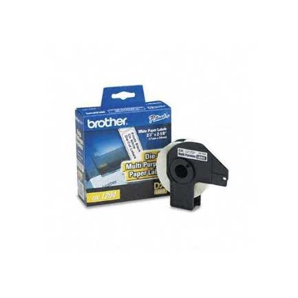 Etiquetas Brother DK1204 Precortadas Texto Negro sobre Cinta Blanca 17mmx54.3mm 400 Etiquetas