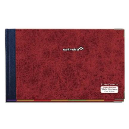 Libro Florette Estrella Forma Italiana Tabular de 24 Columnas con 96 Hojas Papel Bond
