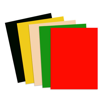 Papel cortado Eurocolors carta colores Arcoiris Festive paq c/100