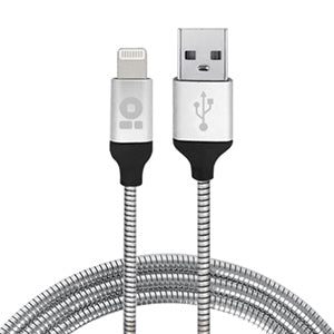 BROBOTIX USD CABLE LIGHTNING BROBOTIX 1 MTS ACERO INOXIDABLE PLATA CABLE LIGHTNING BROBOTIX 1 MTS ACERO INOXIDABLE PLATA